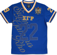 Big Boy Sigma Gamma Rho Divine 9 S11 Ladies Football Jersey [Royal Blue]
