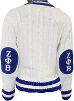 Buffalo Dallas Zeta Phi Beta V-Neck Sweater [Alabaster]