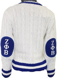 Buffalo Dallas Zeta Phi Beta V-Neck Sweater [Alabaster]