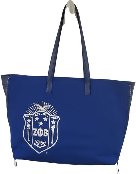 Buffalo Dallas Zeta Phi Beta Expandable Tote Bag [Blue]