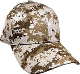 Plain Camouflage Jersey Mesh Mens Cap [Baseball Cap - Brown]