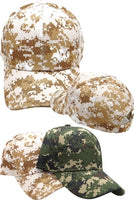 Plain Camouflage Jersey Mesh Mens Cap [Baseball Cap - Brown]