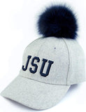 Big Boy Jackson State Tigers S148 Ladies Pom Pom Cap [Grey]