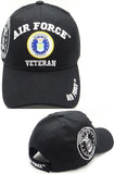 Air Force Veteran Shadow Mens Cap [Black - Adjustable Size - Baseball Cap]