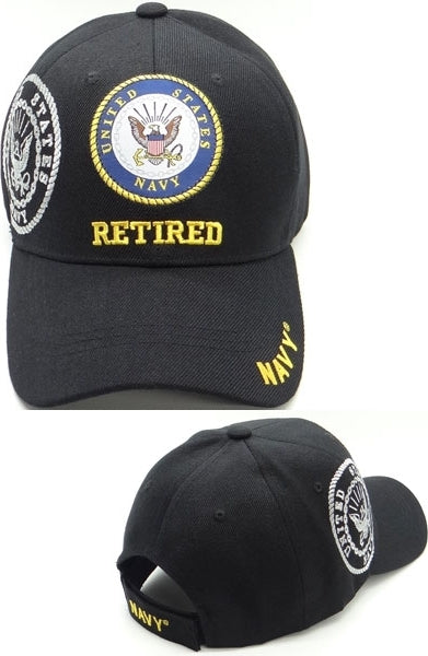 Navy Retired Shadow Mens Cap [Baseball Cap - Black]