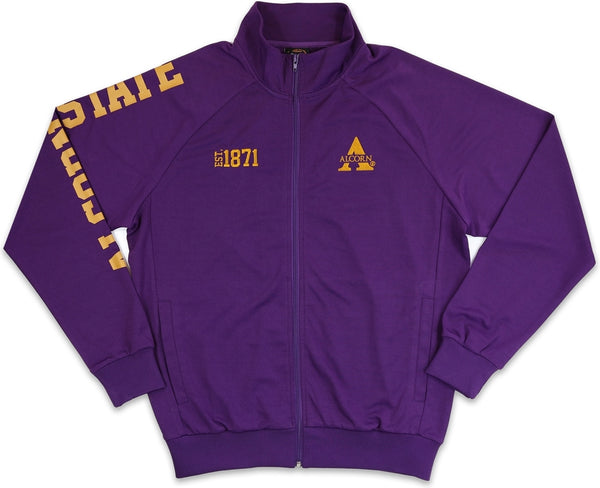 Big Boy Alcorn State Braves S4 Mens Jogging Suit Jacket [Purple]