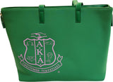 Buffalo Dallas Alpha Kappa Alpha Expandable Tote Bag [Green]
