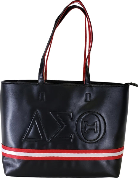 Buffalo Dallas Delta Sigma Theta Embossed Tote Bag [Black]