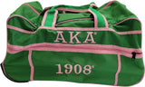 Buffalo Dallas Alpha Kappa Alpha 2 Piece Travel Bag Bundle [Green]