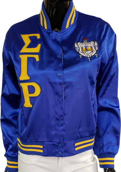 Buffalo Dallas Sigma Gamma Rho Satin Jacket [Blue]