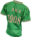 Buffalo Dallas Alpha Kappa Alpha Crest Football Jersey [Green]