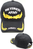 Retired Army Scrambled Eggs Mens Cap [Black]