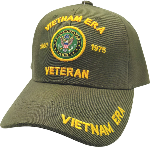 Army Vietnam Era Veteran Mens Cap [Olive Green]