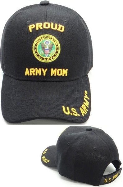 Proud U.S. Army Mom Ladies Cap [Black]
