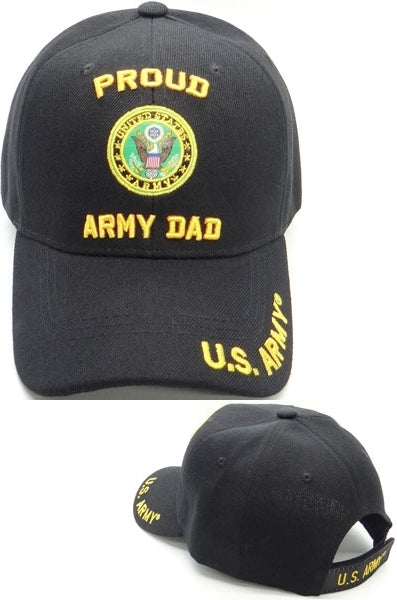 Proud U.S. Army Dad Mens Cap [Black]