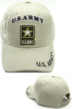 U.S. Army Star Arch Text Shadow Mens Cap [Beige - Baseball Cap]