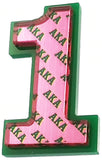 Alpha Kappa Alpha Acrylic Line #1 Mirror Pin [Green/Pink]