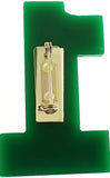 Alpha Kappa Alpha Acrylic Line #1 Mirror Pin [Green/Pink]
