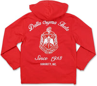 Big Boy Delta Sigma Theta Divine 9 S7 Hooded Ladies Windbreaker Jacket [Red]