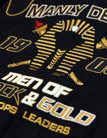 Big Boy Alpha Phi Alpha Divine 9 S10 Mens Twill Racing Jacket [Black]