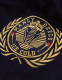 Big Boy Alpha Phi Alpha Divine 9 S10 Mens Twill Racing Jacket [Black]