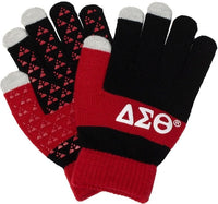 Delta Sigma Theta Knit Texting Gloves [Black]