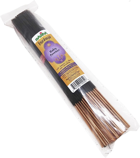 Madina Baby Powder Scented Fragrance Incense Stick Bundle [Brown]