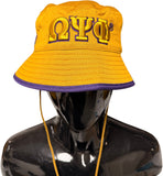 Omega Psi Phi Novelty Bucket Hat [Old Gold]