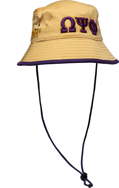 Omega Psi Phi Novelty Bucket Hat [Khaki]