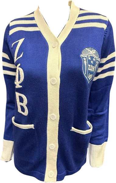 Buffalo Dallas Zeta Phi Beta Cardigan [Blue]