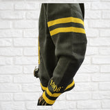 Buffalo Dallas Alpha Phi Alpha Chenille V-Neck Varsity Sweater [Black]