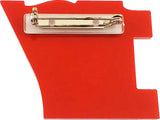 Delta Sigma Theta Acrylic Line #17 Pin [Red]