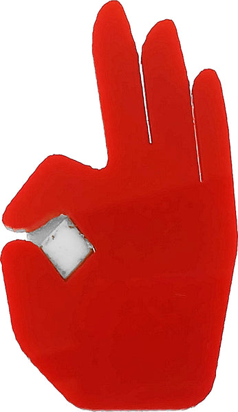 Kappa Alpha Psi - Hand Acrylic Symbol Pin [Red]