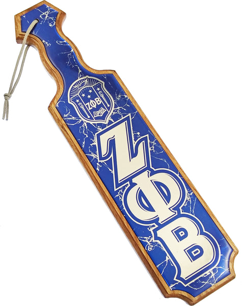 Zeta Phi Beta S560 Domed Wood Paddle [Brown]