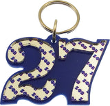 Zeta Phi Beta Line #27 Key Chain [Blue]