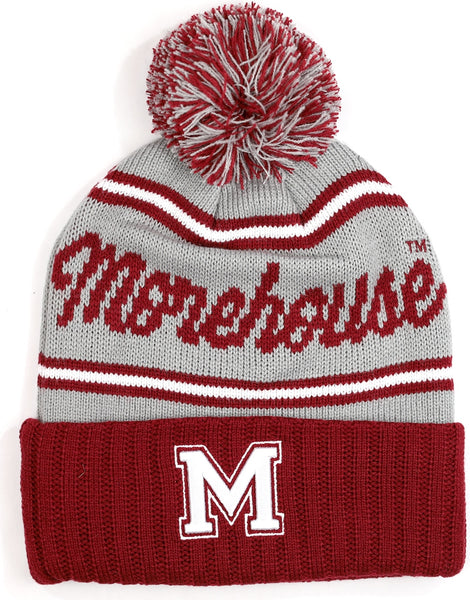 Big Boy Morehouse Maroon Tigers S252 Beanie With Ball [Grey]