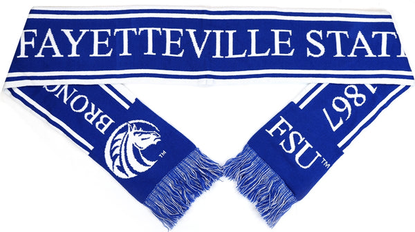 Big Boy Fayetteville State Broncos S6 Knit Scarf [Royal Blue]