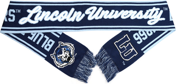 Big Boy Lincoln Blue Tigers S6 Knit Scarf [Navy Blue]