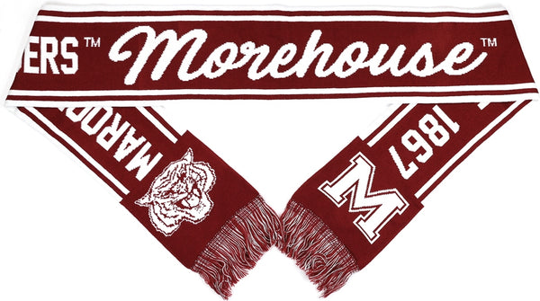 Big Boy Morehouse Maroon Tigers S6 Knit Scarf [Maroon]