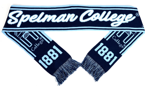 Big Boy Spelman College S6 Knit Scarf [Navy Blue]