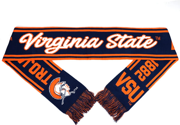 Big Boy Virginia State Trojans S6 Knit Scarf [Navy Blue]
