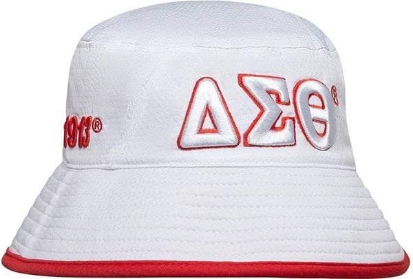Delta Sigma Theta Novelty Bucket Hat [White]