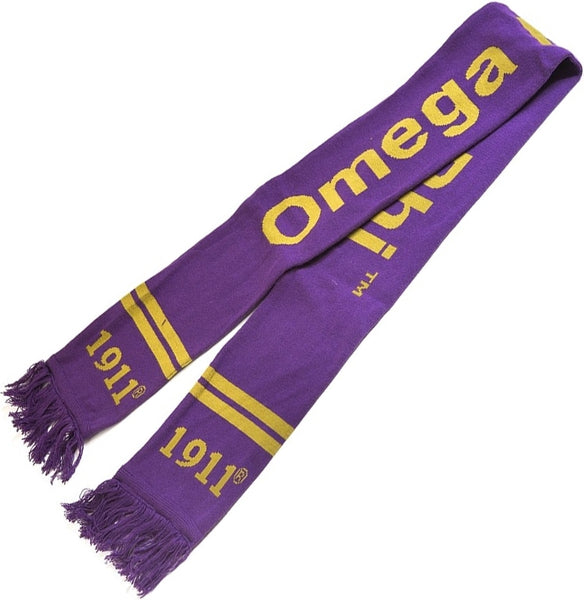 Omega Psi Phi Knit Scarf [Purple]