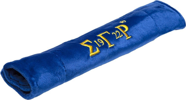 Sigma Gamma Rho Embroidered Velour Seatbelt Sleeve [Blue]