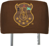 Iota Phi Theta Car Seat Headrest Cover [Brown]