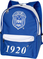 Zeta Phi Beta USB Port Backpack [Blue]