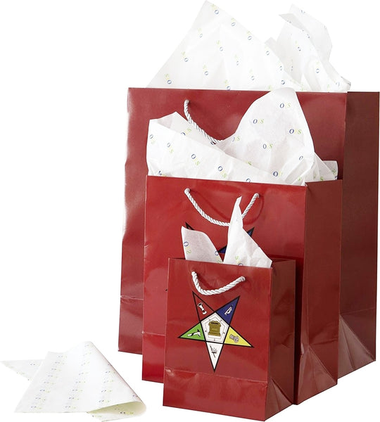 Eastern Star Gift Bag Set [Red]