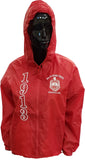 Buffalo Dallas Delta Sigma Theta Hooded Windbreaker Line Jacket [Red]