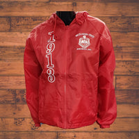 Buffalo Dallas Delta Sigma Theta Hooded Windbreaker Line Jacket [Red]