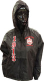 Buffalo Dallas Delta Sigma Theta Hooded Windbreaker Line Jacket [Black]